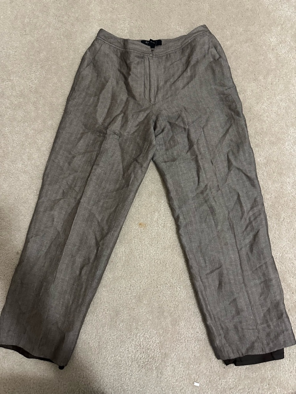 Signature women’s Taupe Straight-Leg Dress Pants